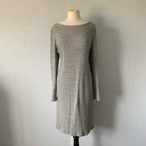 Grey sweater dress